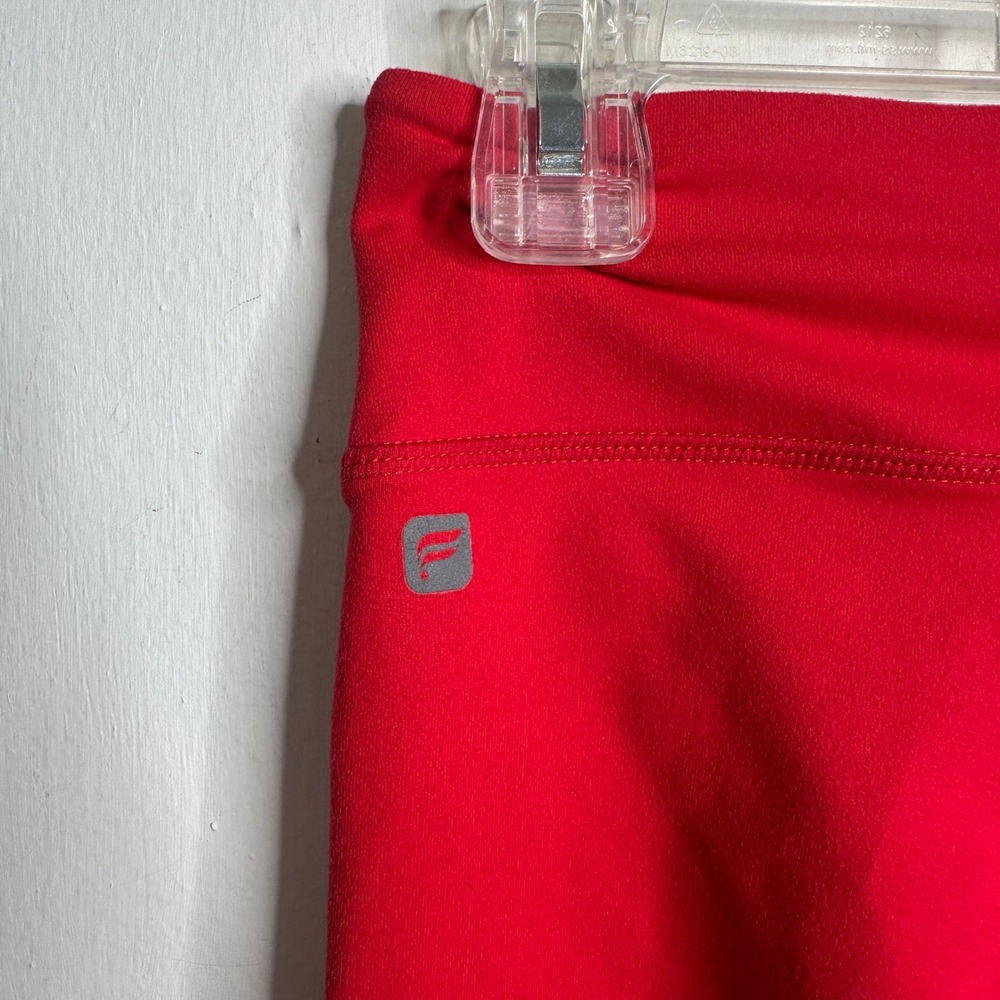 Fabletics Womens Red High Waisted Capri Athletic Leggings Yoga Pants XS/S READ - Picture 3 of 4
